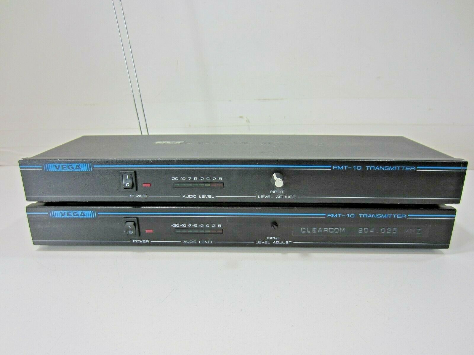 (Lot of 2) Vega RMT10 VHF FM Rack Mount Wireless Transmitters