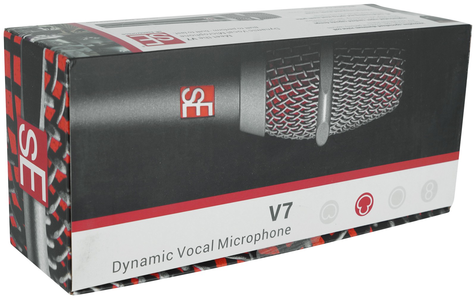 Se Electronics V7 Metal Dynamic Microphone Studio-Grade Supercardioid Mic+Cable