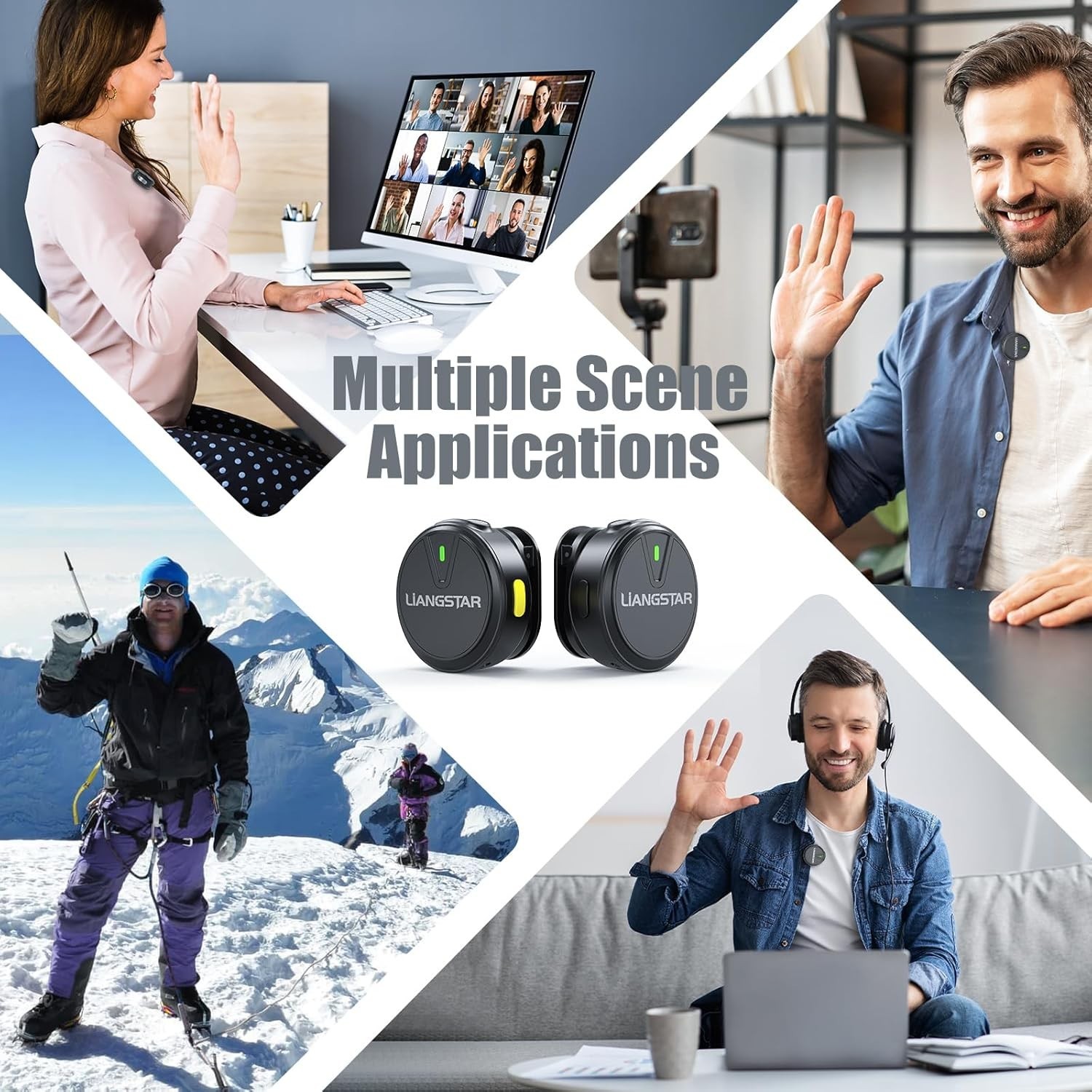 Microfono Lavalier Inalambrico Con Estuche Carga 36H Para Podcast Tiktok Youtub