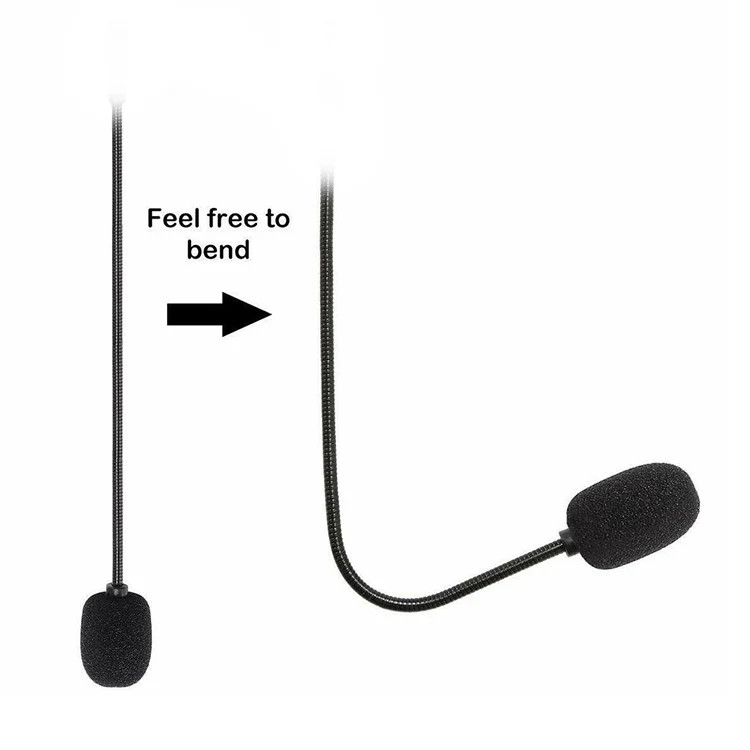 ZJ033MR-03 17cm Mono 3.5mm Straight Plug Gaming Headset Sound Card Live Microph