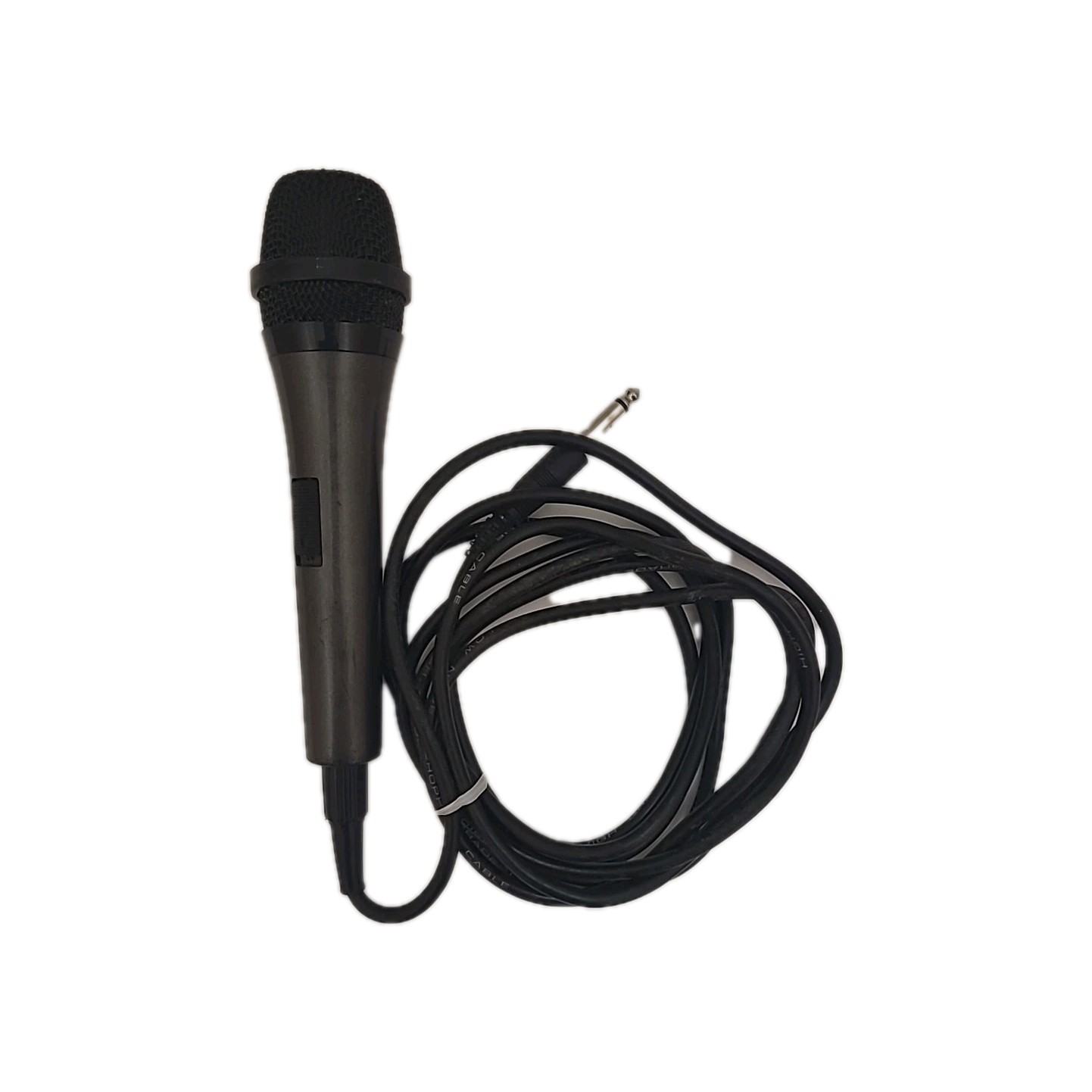 Microphone Long Cord Plug in High Grade Low Noise 9″ Gray Mic Tested.