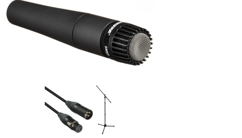 Shure SM57-LC Handheld Dynamic Microphone Stage Kit