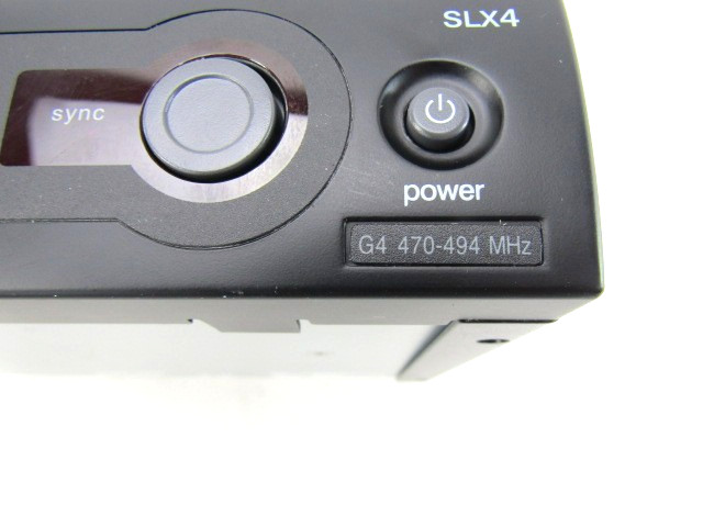 Shure SLX4 Wireless Receiver, SLX1 Bodypack & 185 Mic – Freq.: G4 470-494 MHz