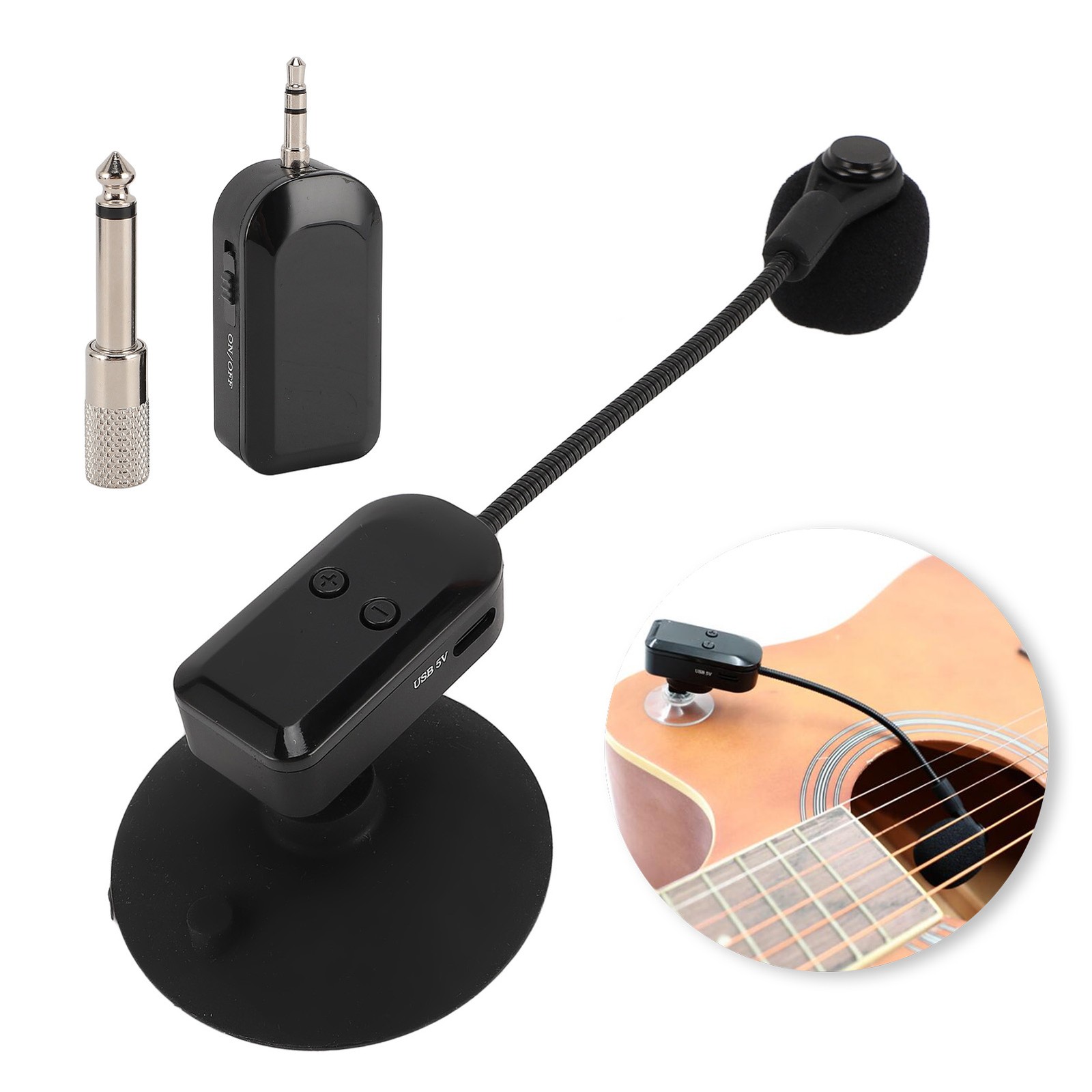 2.4G Wireless Instrument Microphone Flexible Adjusting For Stage Use Recommended