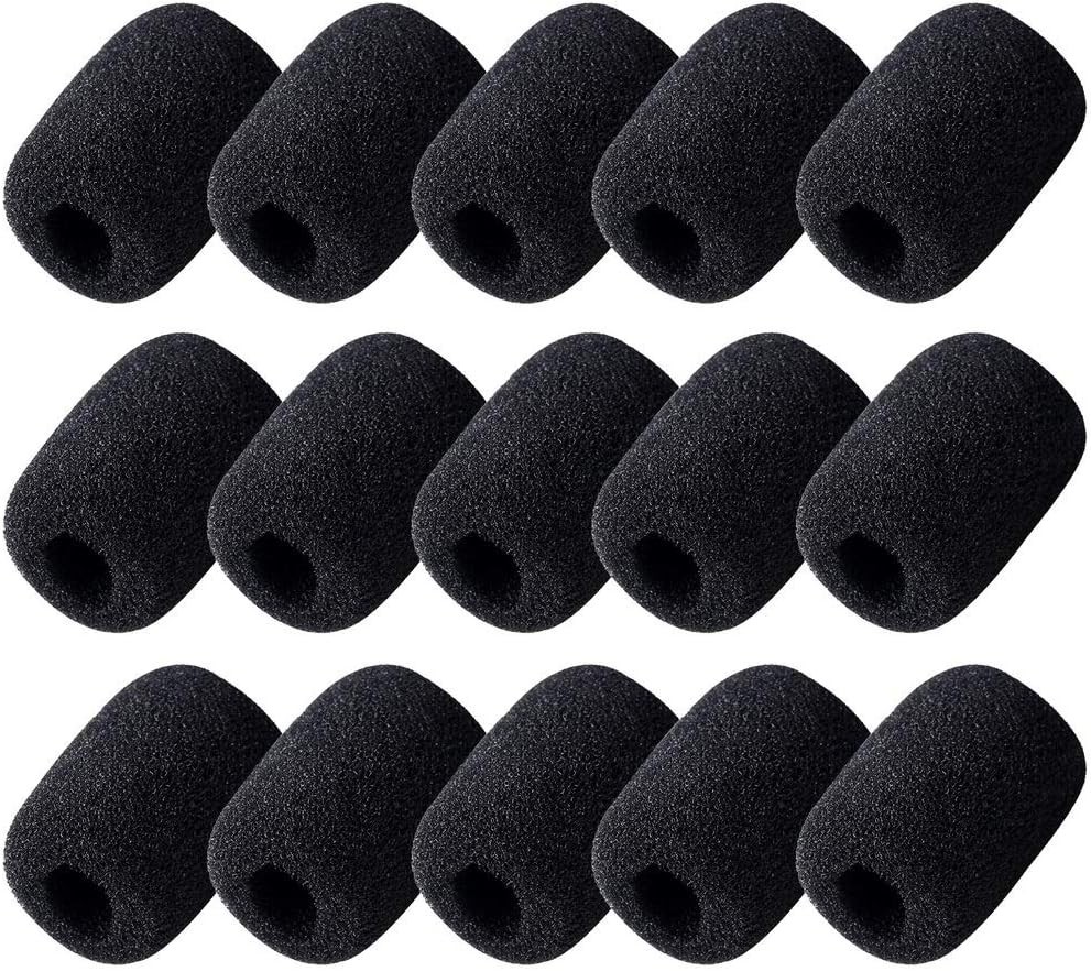 Versatile Protection – 15 Pack Microphone Foam Covers for Indoor & Outdoor Use