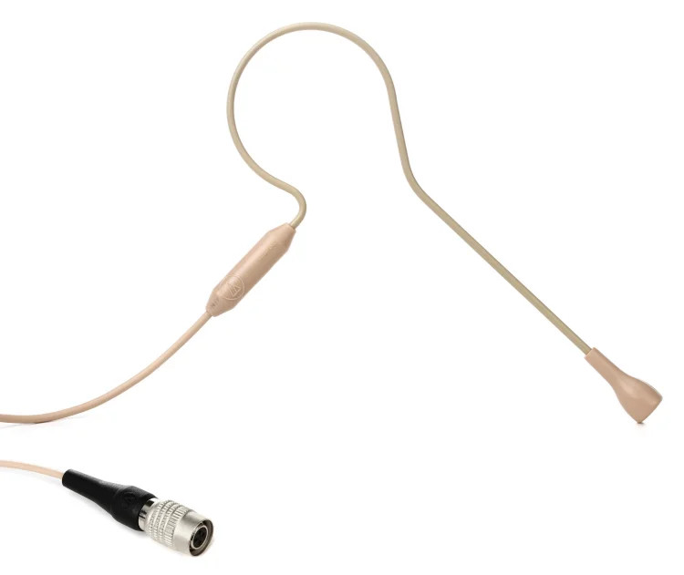 Audio-Technica PRO 92cH Omnidirectional Earset Microphone – cW, Beige