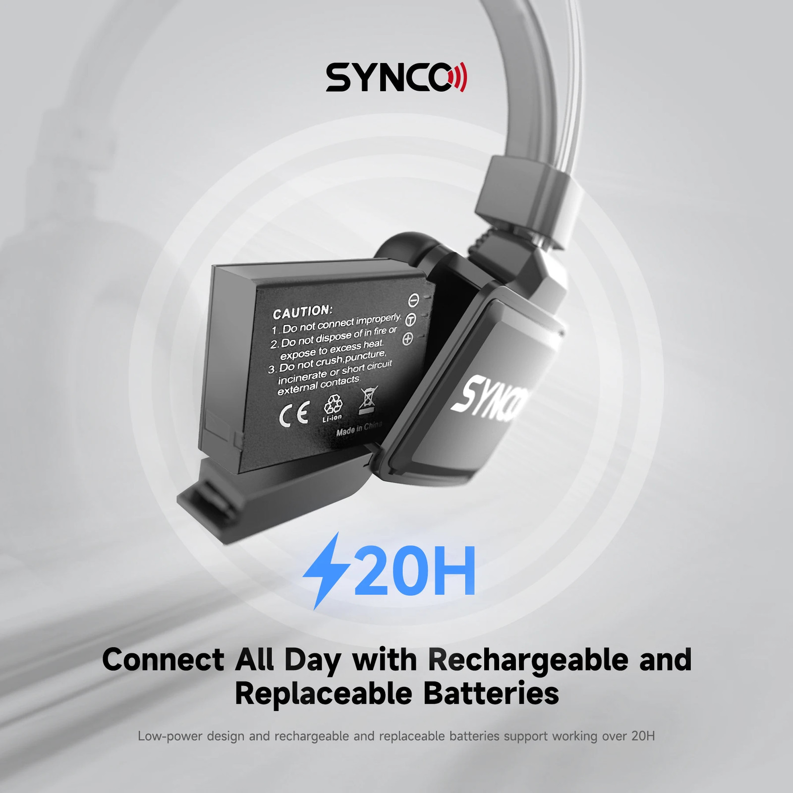 SYNCO XTalk X2 Wireless Intercom Headset System 2.4GHz Communication Headset