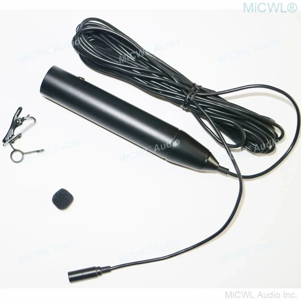 XLR Phantom 48V Lavalier Microphone for Sound Mixer Mixing Console Stage