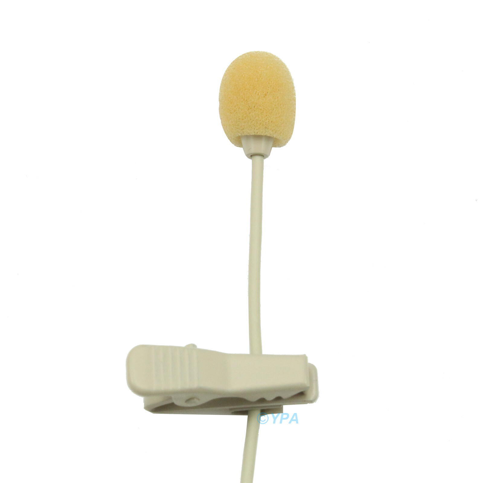YPA ML2-C4S Lavalier Omni-directional Mic Lapel Mic for Shure,TOA, Line 6 Beige
