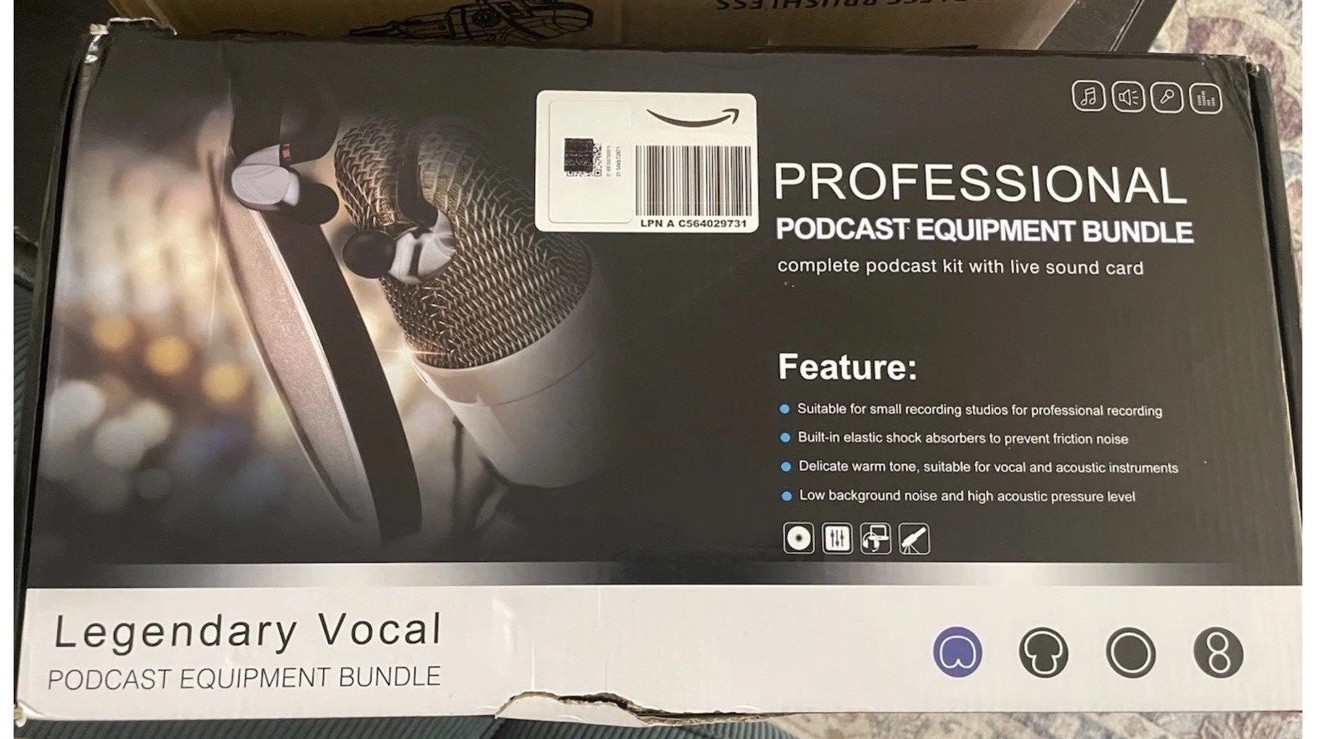 Professional Podcast Equipment Bundle – Sound Card – Recording & Broadcasting