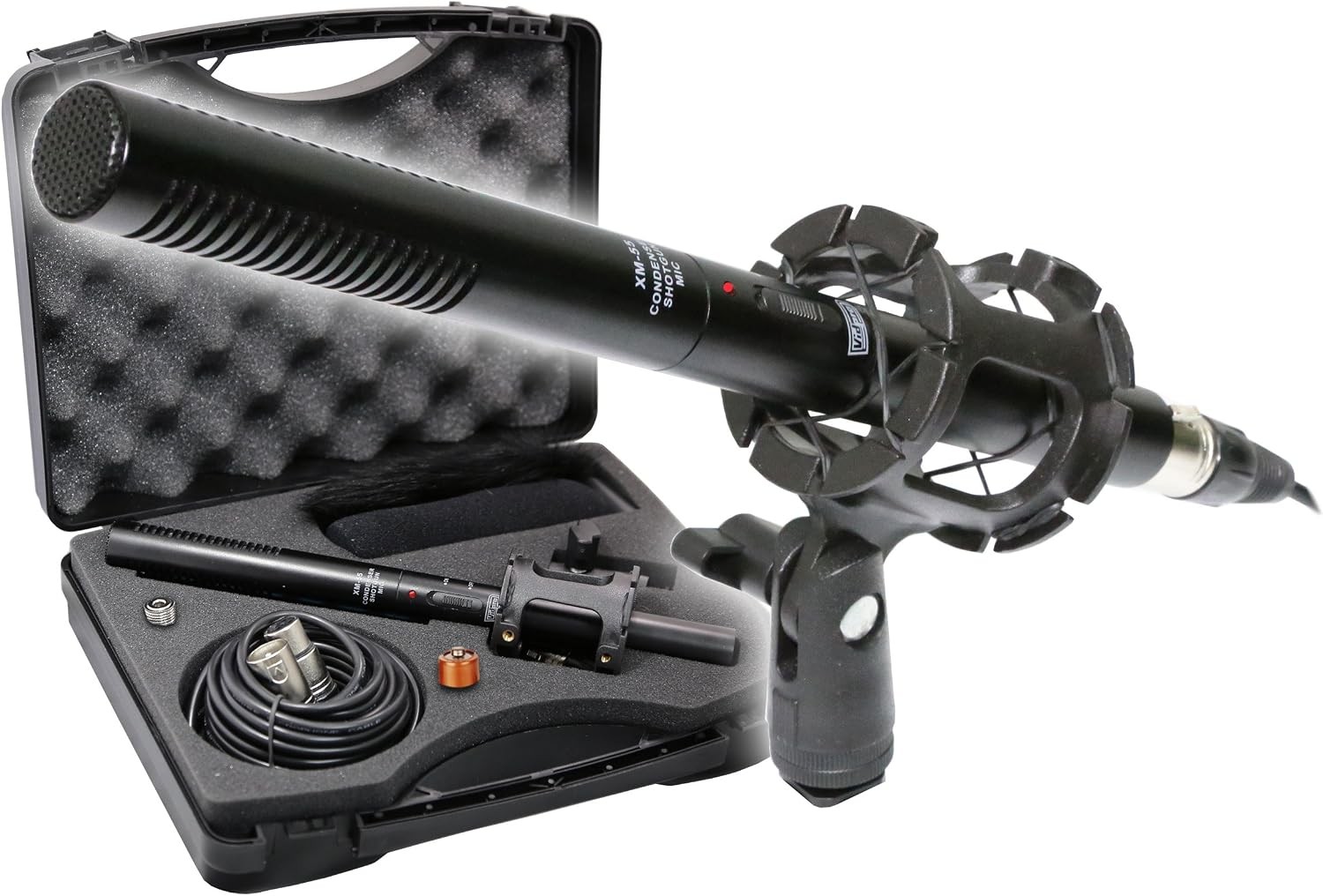 XM-55 13-Piece Professional Video & Broadcast Unidirectional Condenser Shotgun