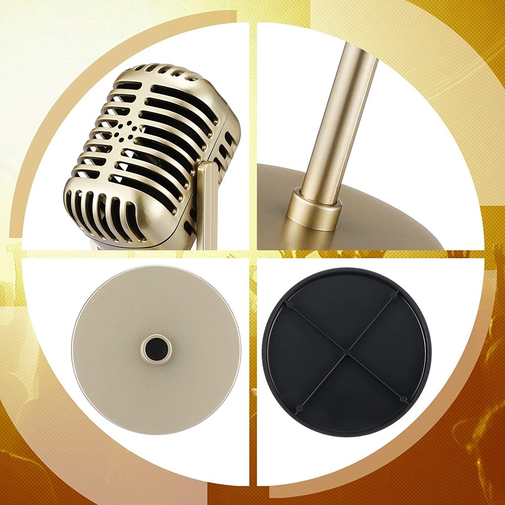 1Set Retro Microphone Props Model Vintage Microphone Antique Microphone Toy6801
