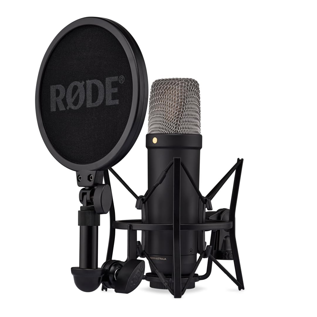 RØDE NT1 5th Gen Large-Diaphragm Studio Condenser Microphone – XLR & USB Outp…