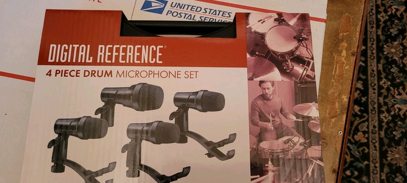 Digital Reference DRDK4 4-Piece Drum Mic Kit – NEW In Box – Plastic Opened