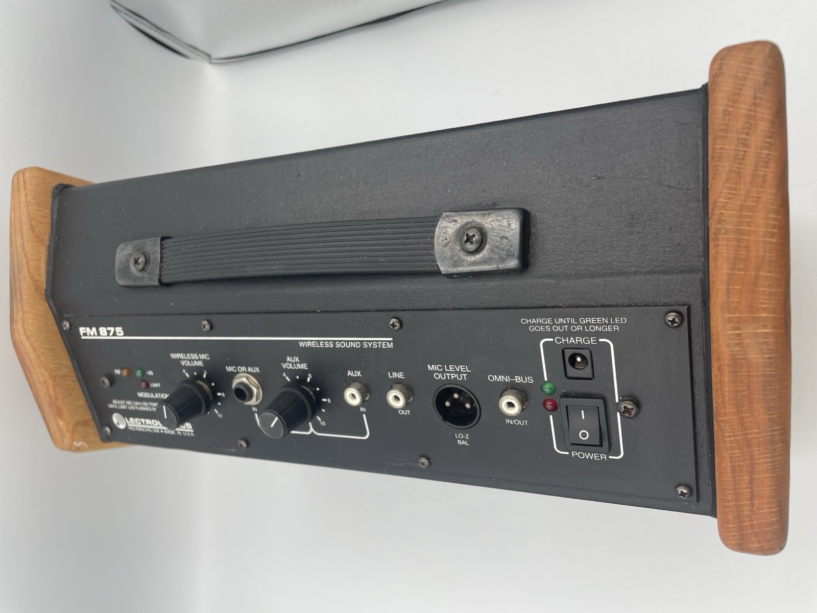 Lectrosonics FM875 Wireless Sound System Speaker — Untested, No Power Cable