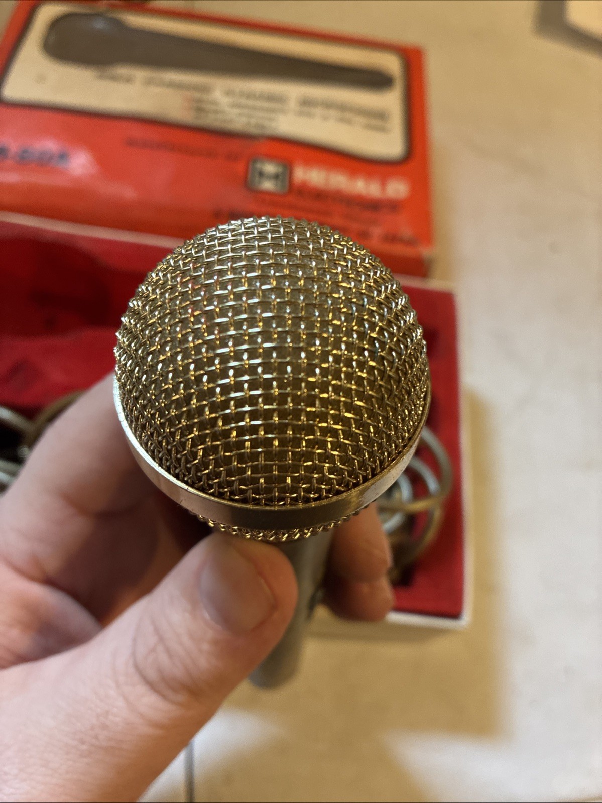 Herald Unidirectional Dynamic Mic Microphone Model M-80A Japan | Untested