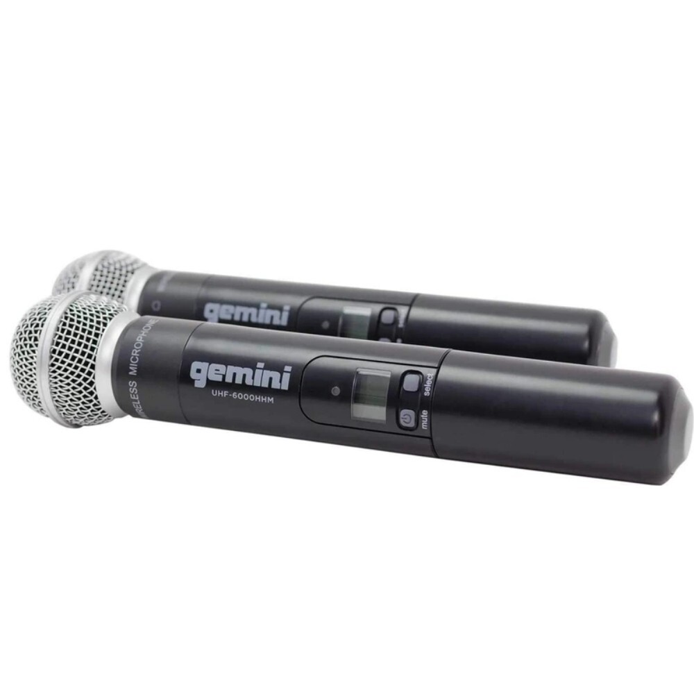 GEMINI UHF-6200M Dual Handheld Microphone Wireless System