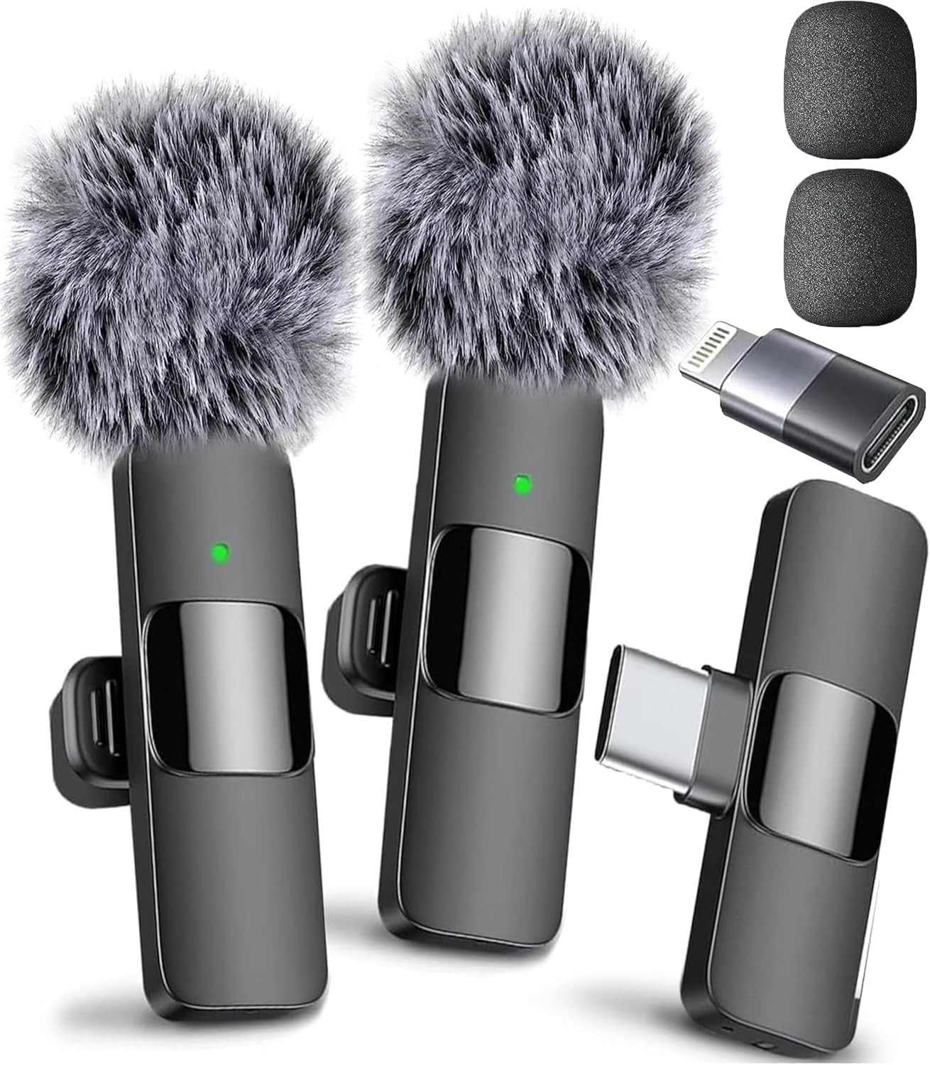 (Latest Model) – #1 Microphone for Iphone & Android, Wireless Mini Microphone, C
