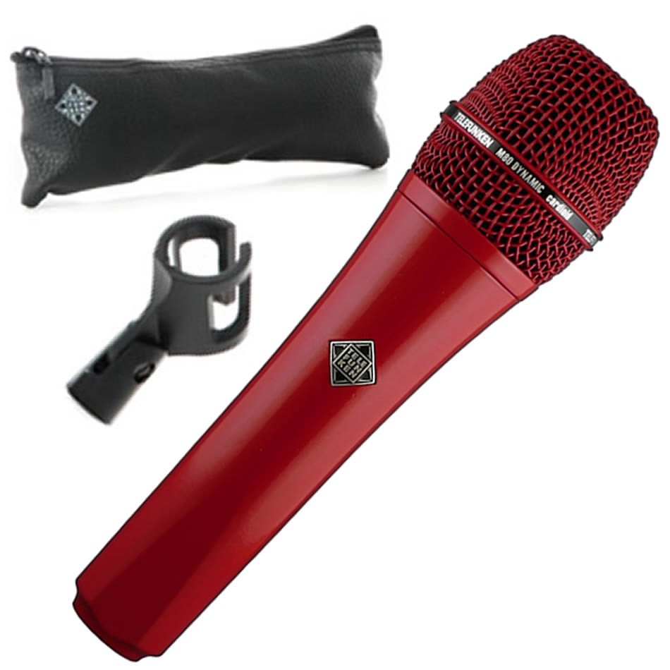 Telefunken M80 Supercardioid Dynamic Microphone (Red) U.S. Authorized Dealer