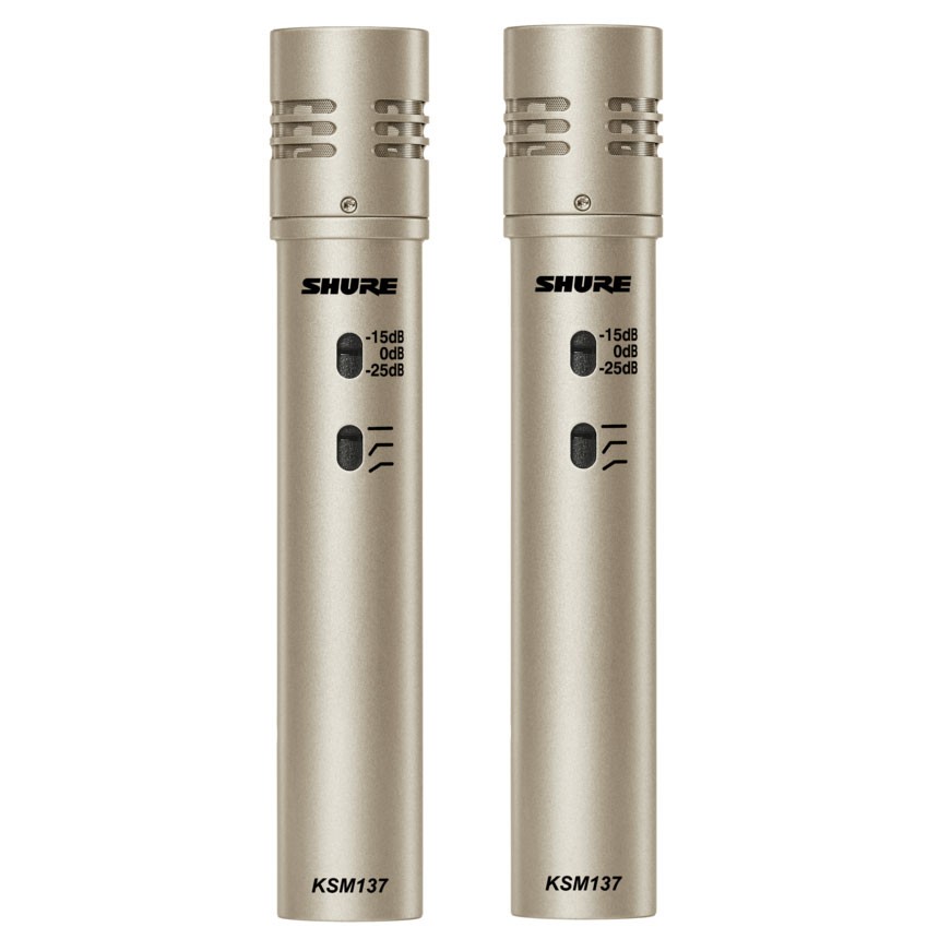 Shure KSM137 Cardioid Condenser Microphone – Stereo Pair