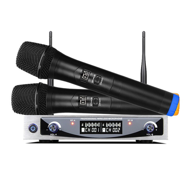 MU-898 UHF 500-599MHz Professional Wireless Microphone System + 2 wireless Mic