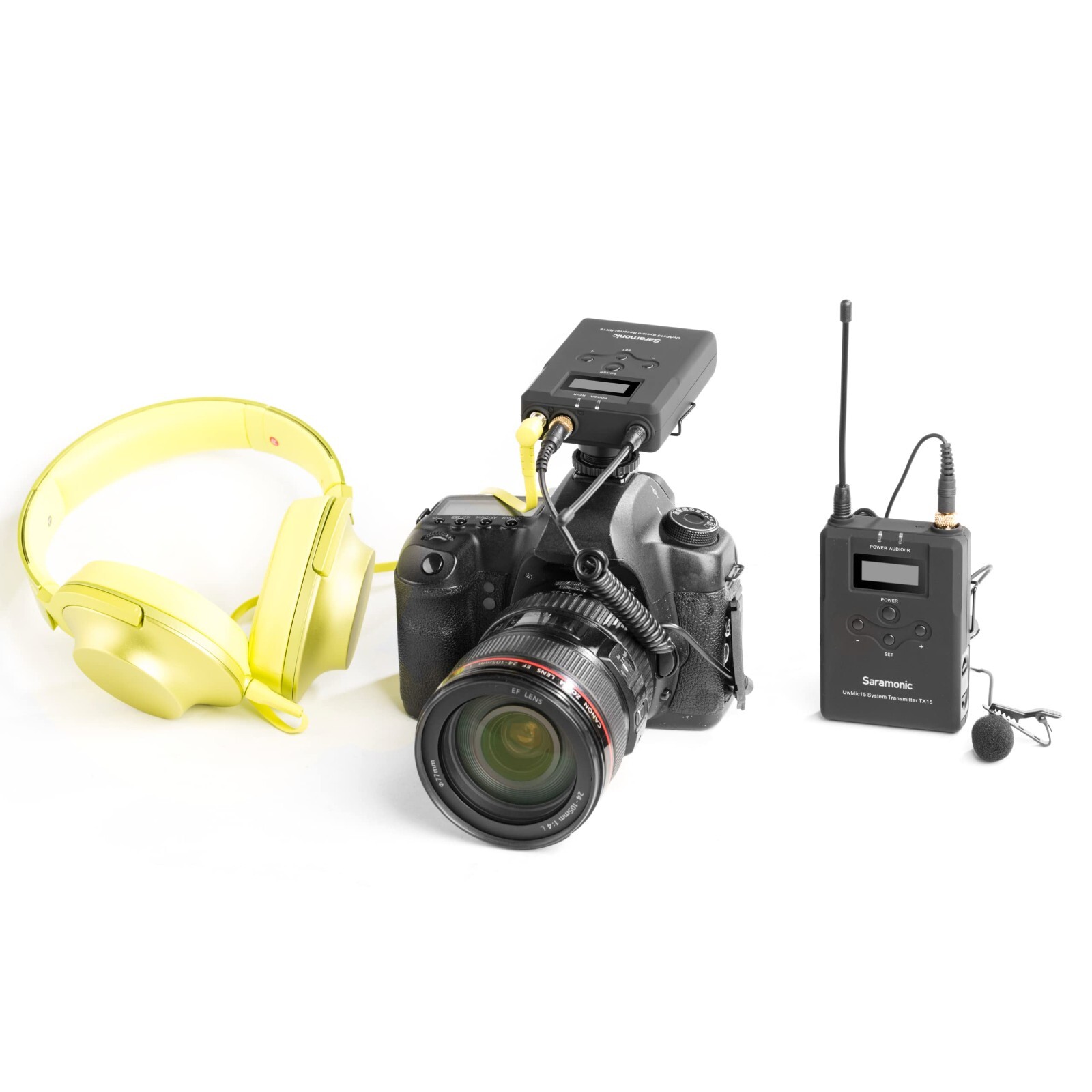 Saramonic Camera-Mount Wireless Omni Lavalier Microphone System 16-Channel 330ft