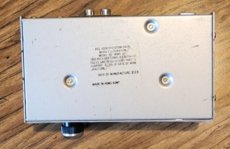 MURA WMS-49 Wireless Microphone Receiver Vintage Clean Unit