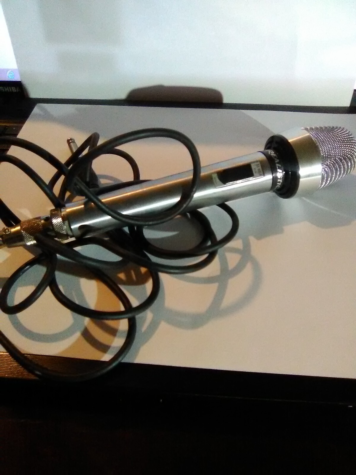 VINTAGE Realistic Cardioid 33-992A Audio Mic Corded Dynamic Microphone