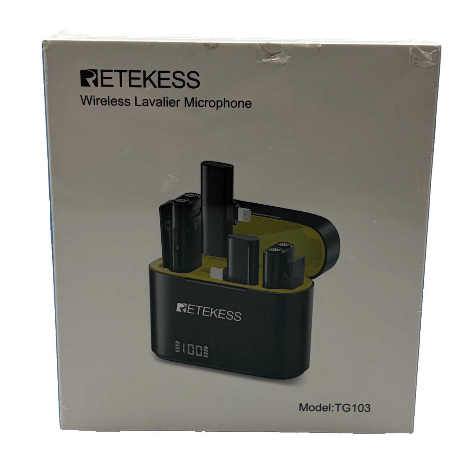 RETEKESS TG103 Portable Wireless Lavalier Microphone Set For Live Broadcasts