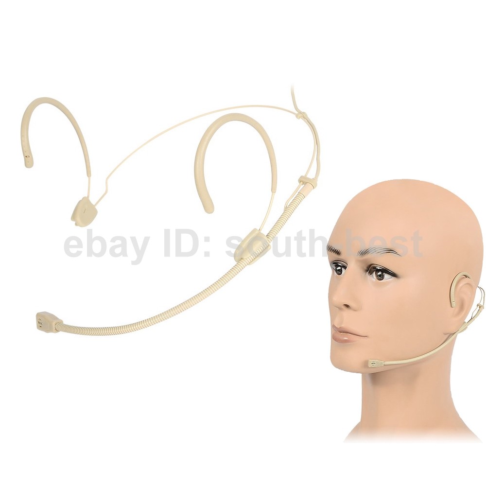 Authentic Beige Wireless Headset Microphone for AKG Samson TA3F Unidirectional