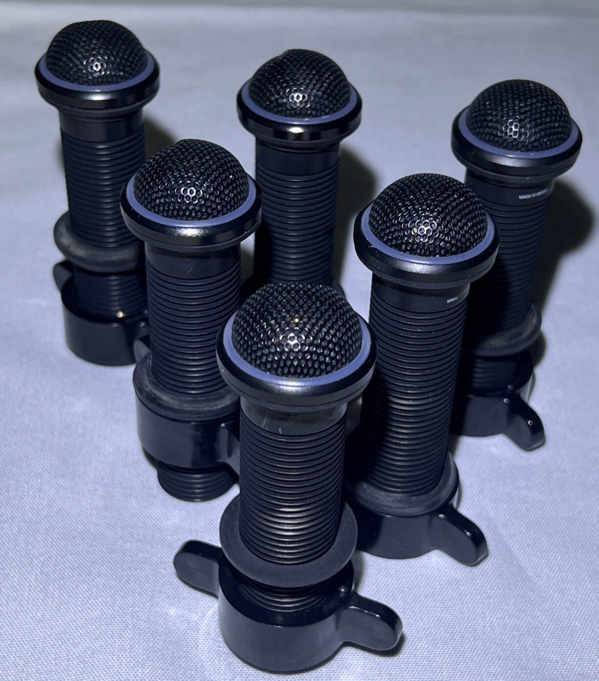 Lot of 6 – Shure MX395 Low Profile Boundary Mic Microphone Cardioid