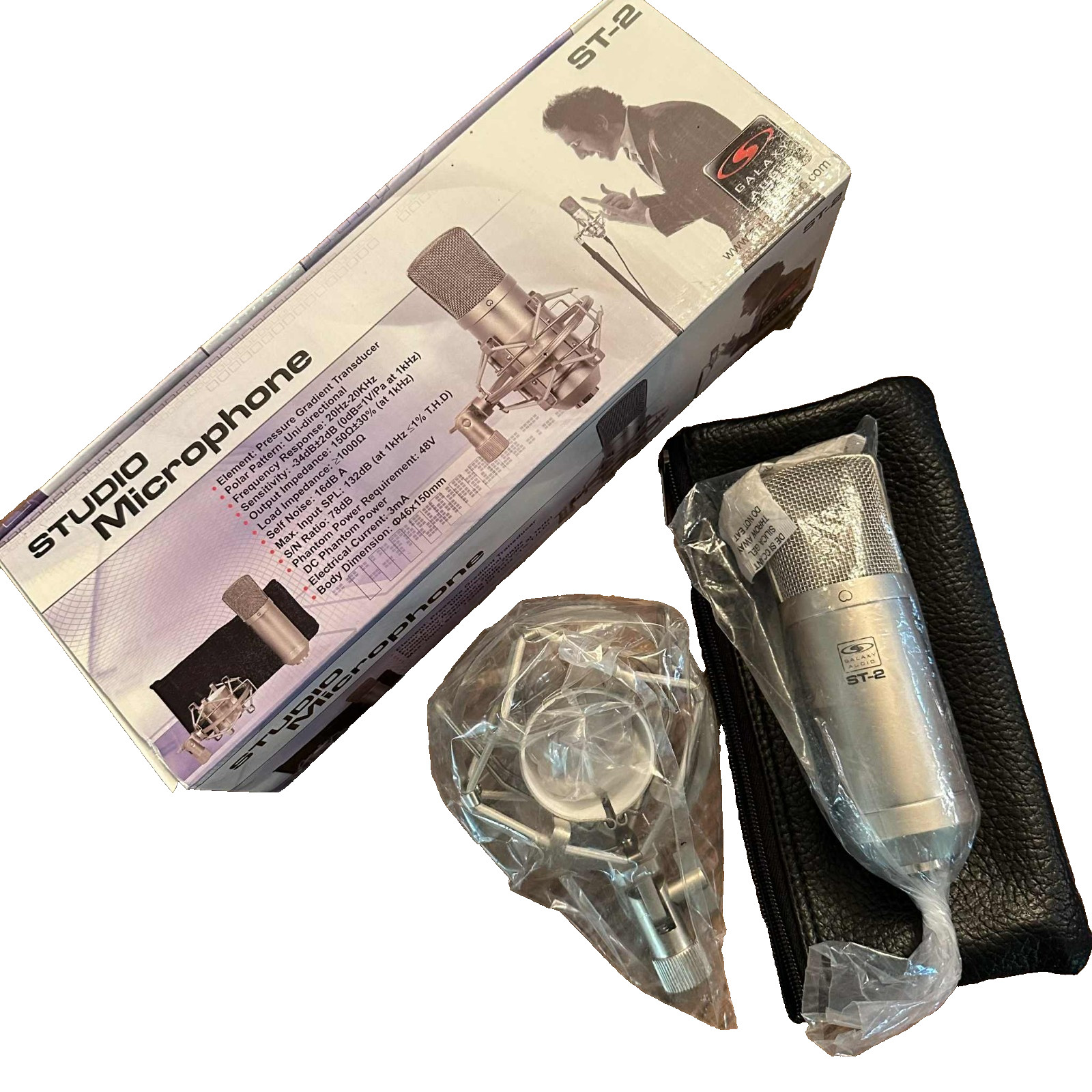 Galaxy Audio ST-2 Studio Condenser Microphone New Old Stock Never Used