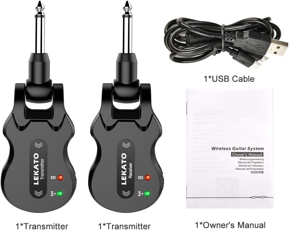 5.8GHz Wireless Guitar System with 220° Rotatable Plug for Versatile Use