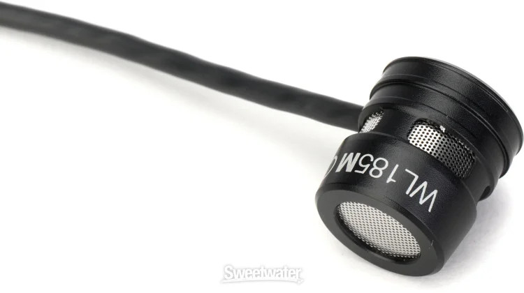 Shure WL185m Cardioid Lavalier Microphone with LEMO Connector – Black