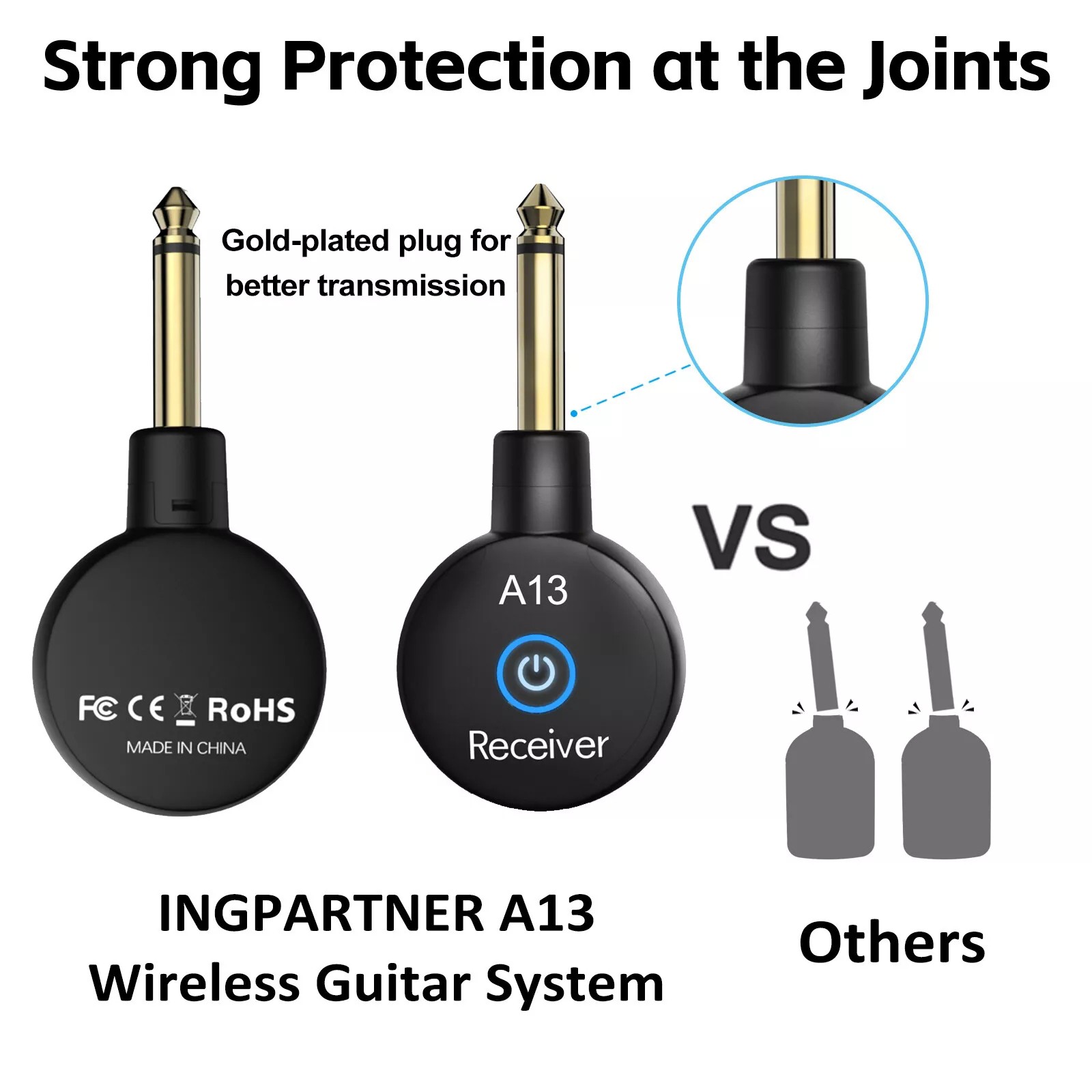 Wireless Guitar System Converter Transmitter Receiver For Guitar Bass Violin