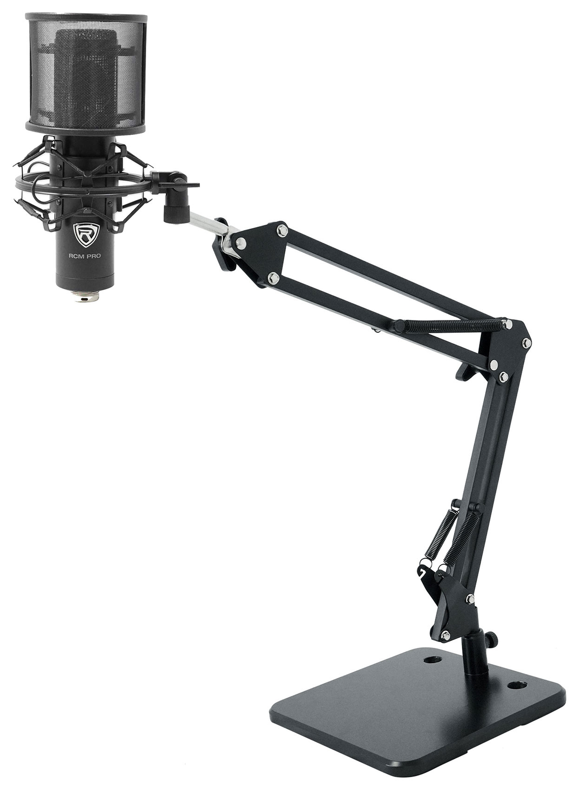 Rockville RCM PRO Recording Condenser Microphone+Desktop Boom Arm Mic Stand