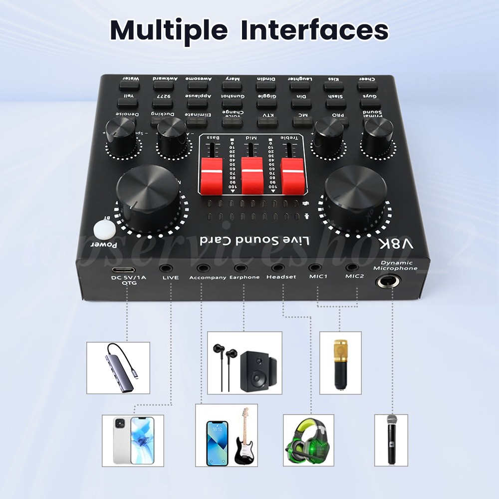 Condenser Microphone Set Home Studio Recording Kit Music Podcast Mixer Equipment