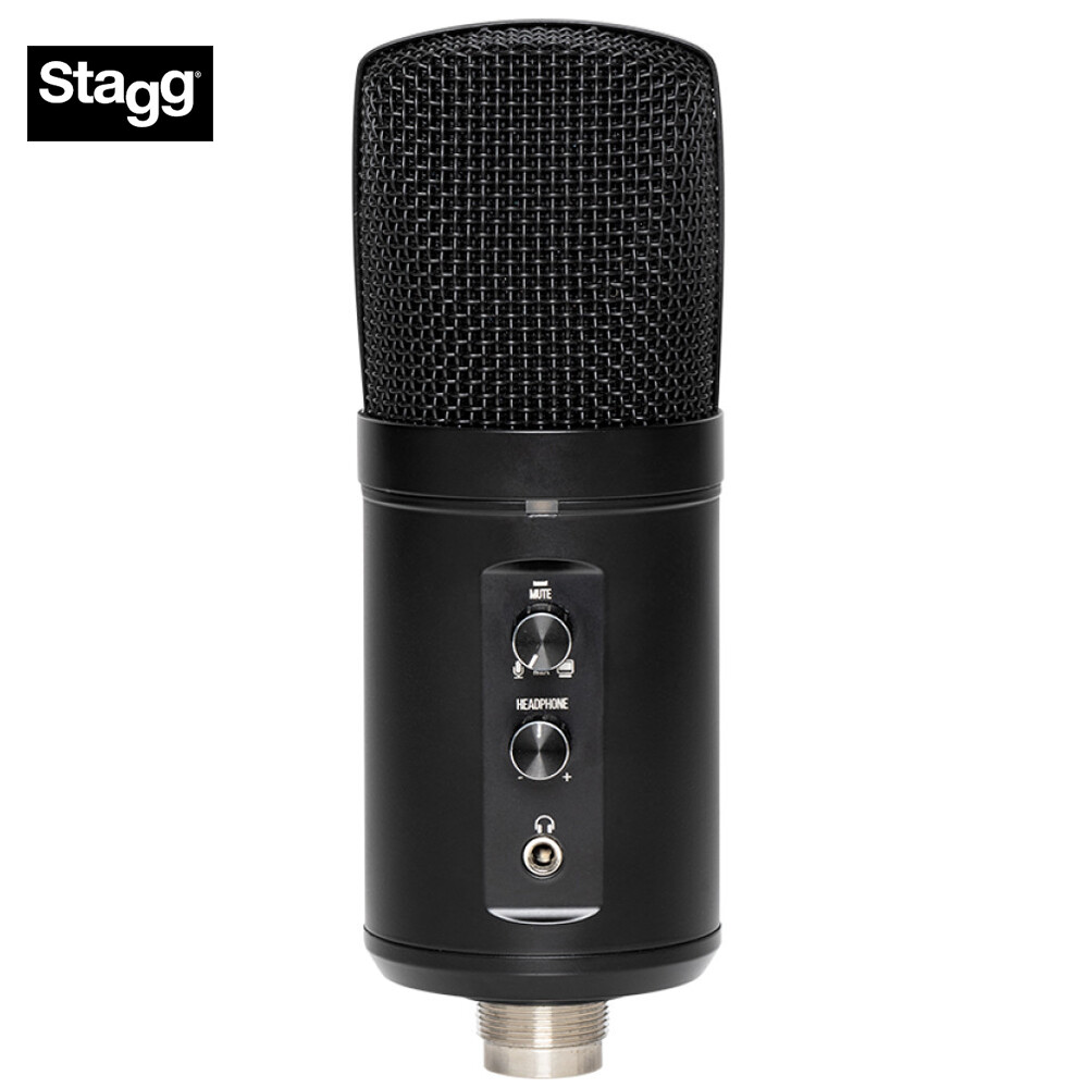Stagg SUSM60D Cardioid USB High Quality Condenser Microphone with Shock Mount