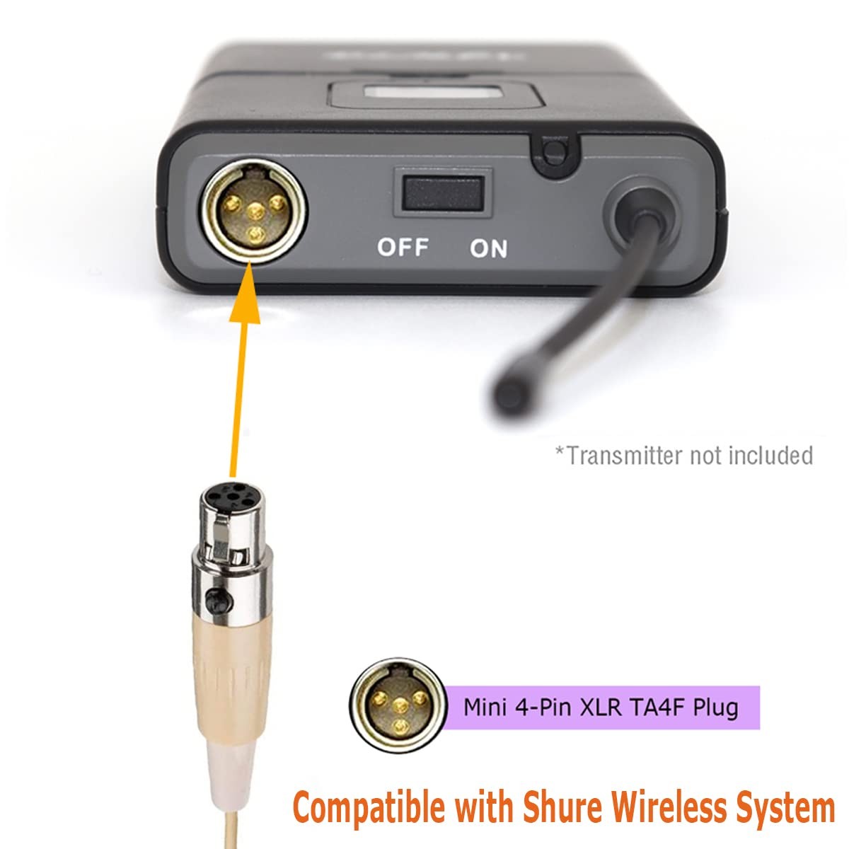 XGWTH Foldable Headset Microphone Condenser Omnidirectional Double Over Ear