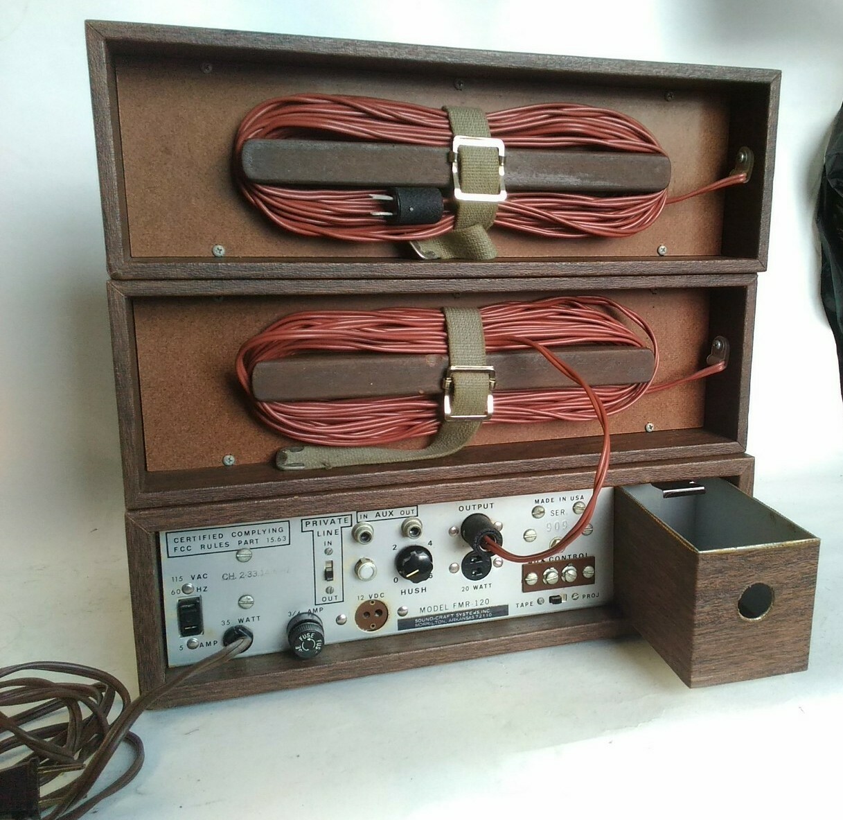 Sound-Craft Systems FMR-120 Wireless Public Address Microphone Vintage Audio