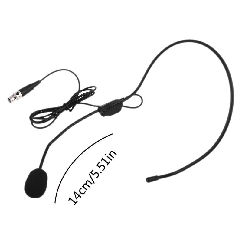 XLR 3 Pin Microphone for Head Wear Guide Condenser Mic For Loudspeaker for Tour
