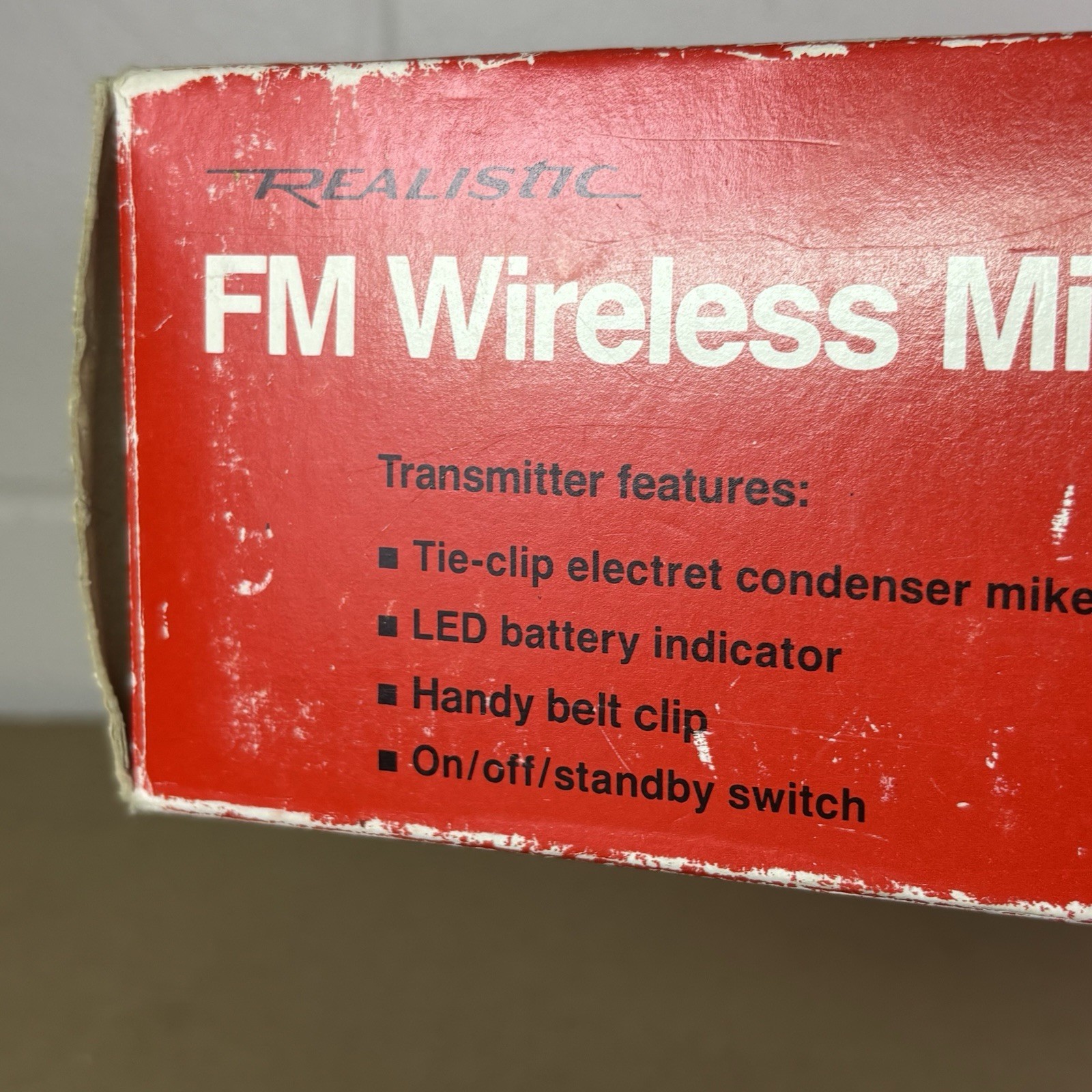 Realistic FM Wireless Microphone System 32-1221R Original Box Radio shack Japan