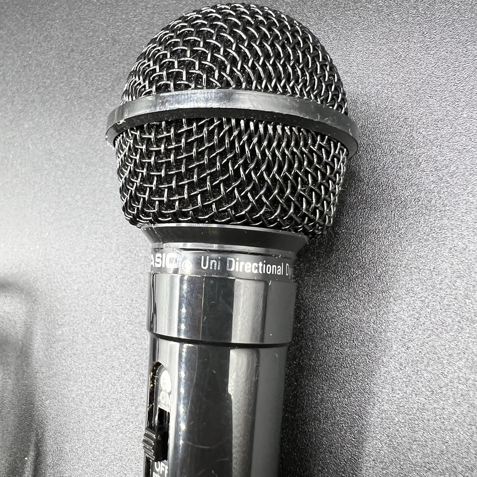 Casio Wired Unidirectional Dynamic Microphone 600 Ohm 1/4 Plug Tested