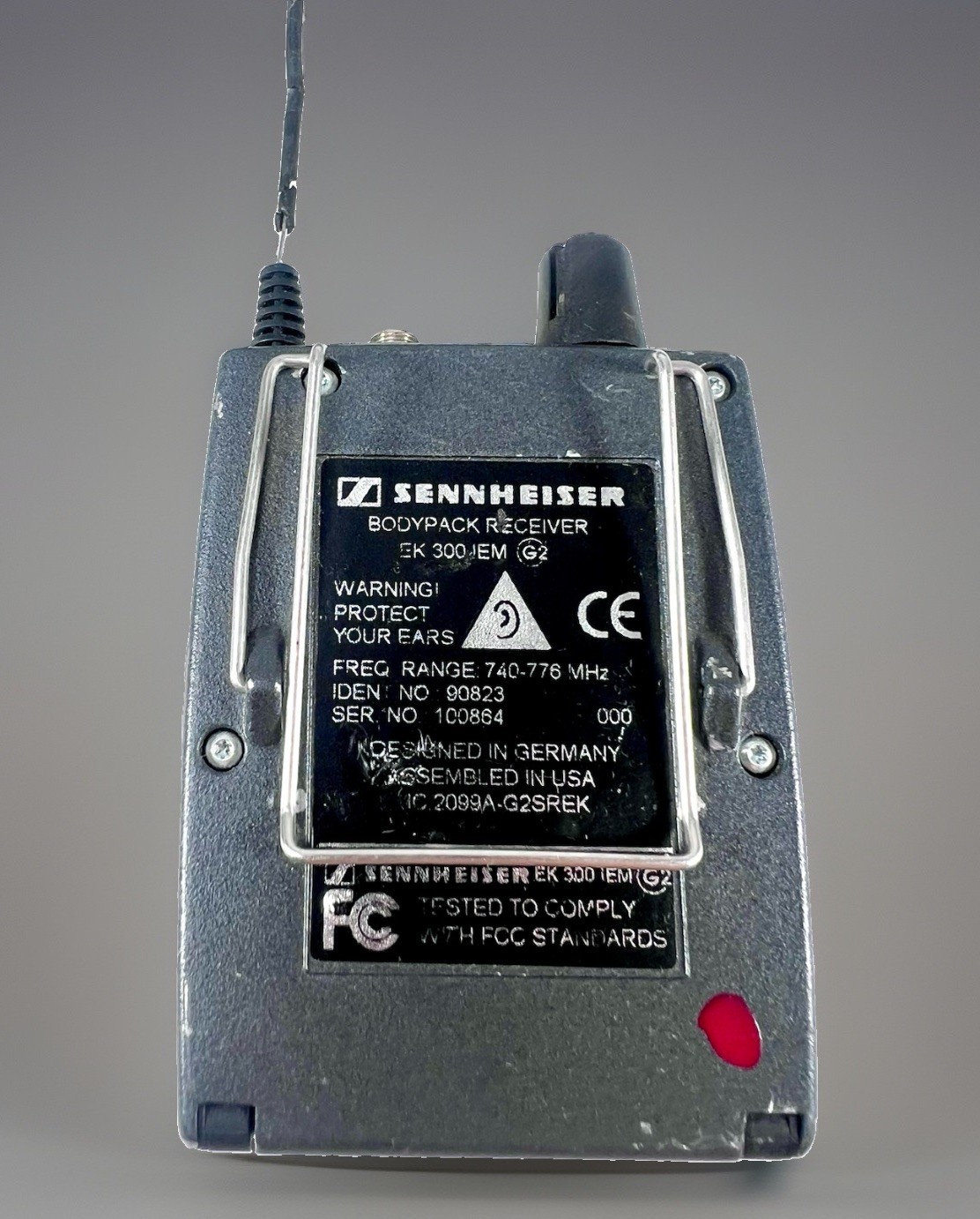 Sennheiser EW300 IEM G2 In Ear Monitor 740 – 770 MHz W/ Body pack