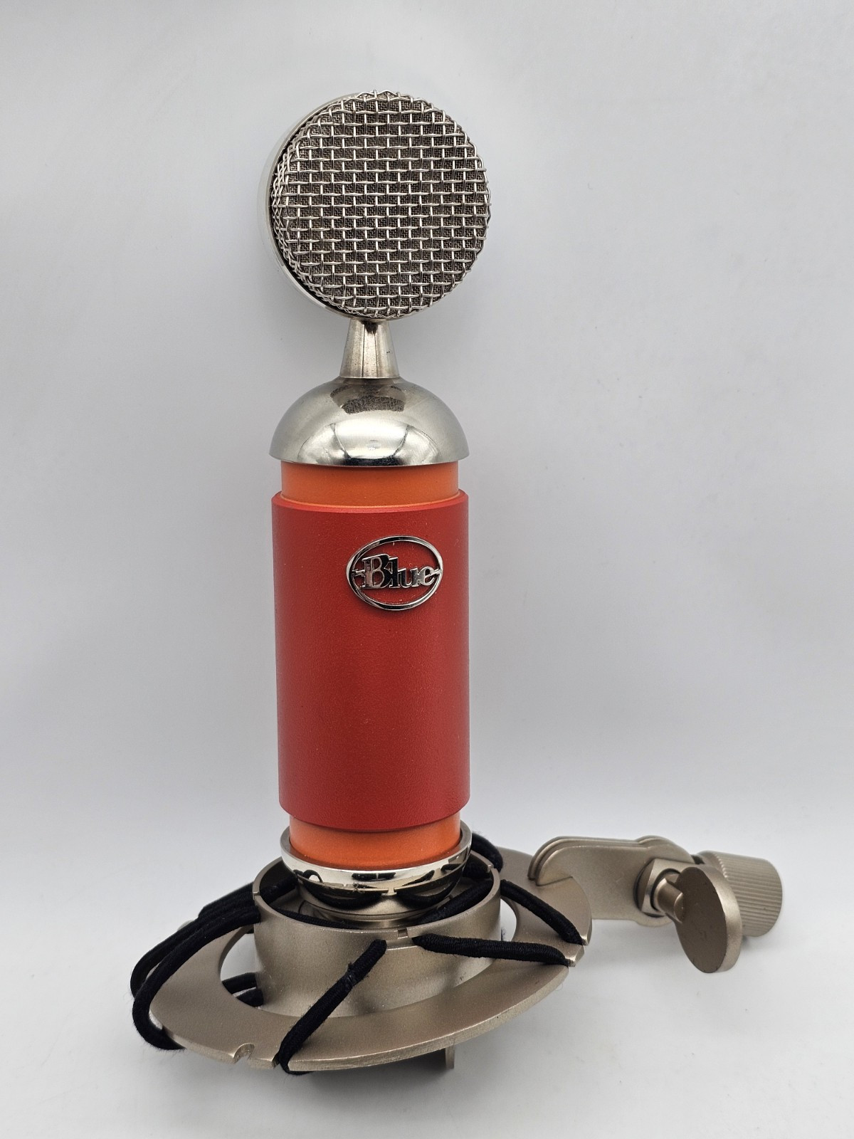 Blue Spark Condenser Orange Mic Microphone with Shock Mount XLR 6.5mm Cord