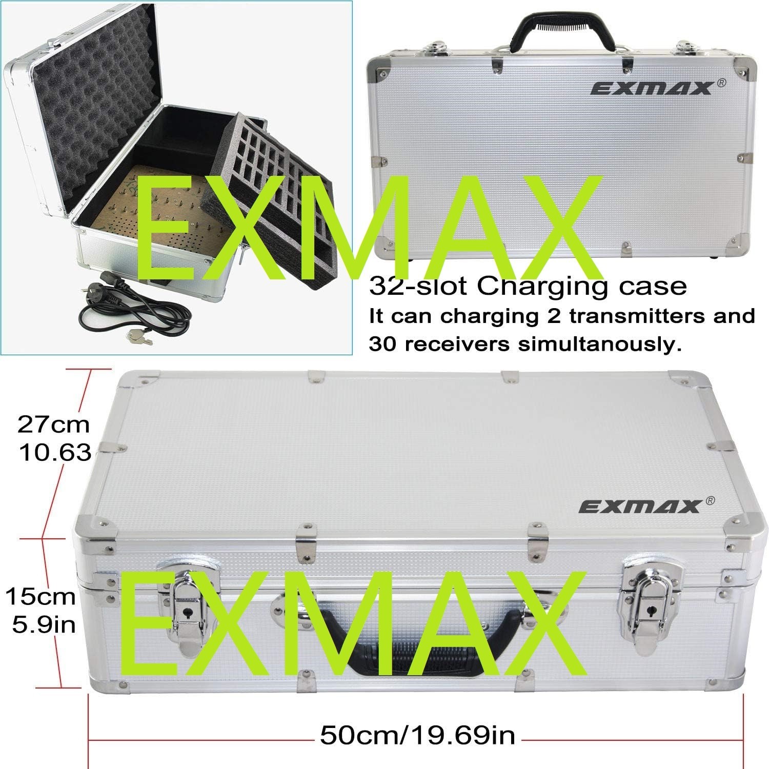 EXMAX Wireless Tour Guide System ATG-100T 195MHz for Conference Presentations