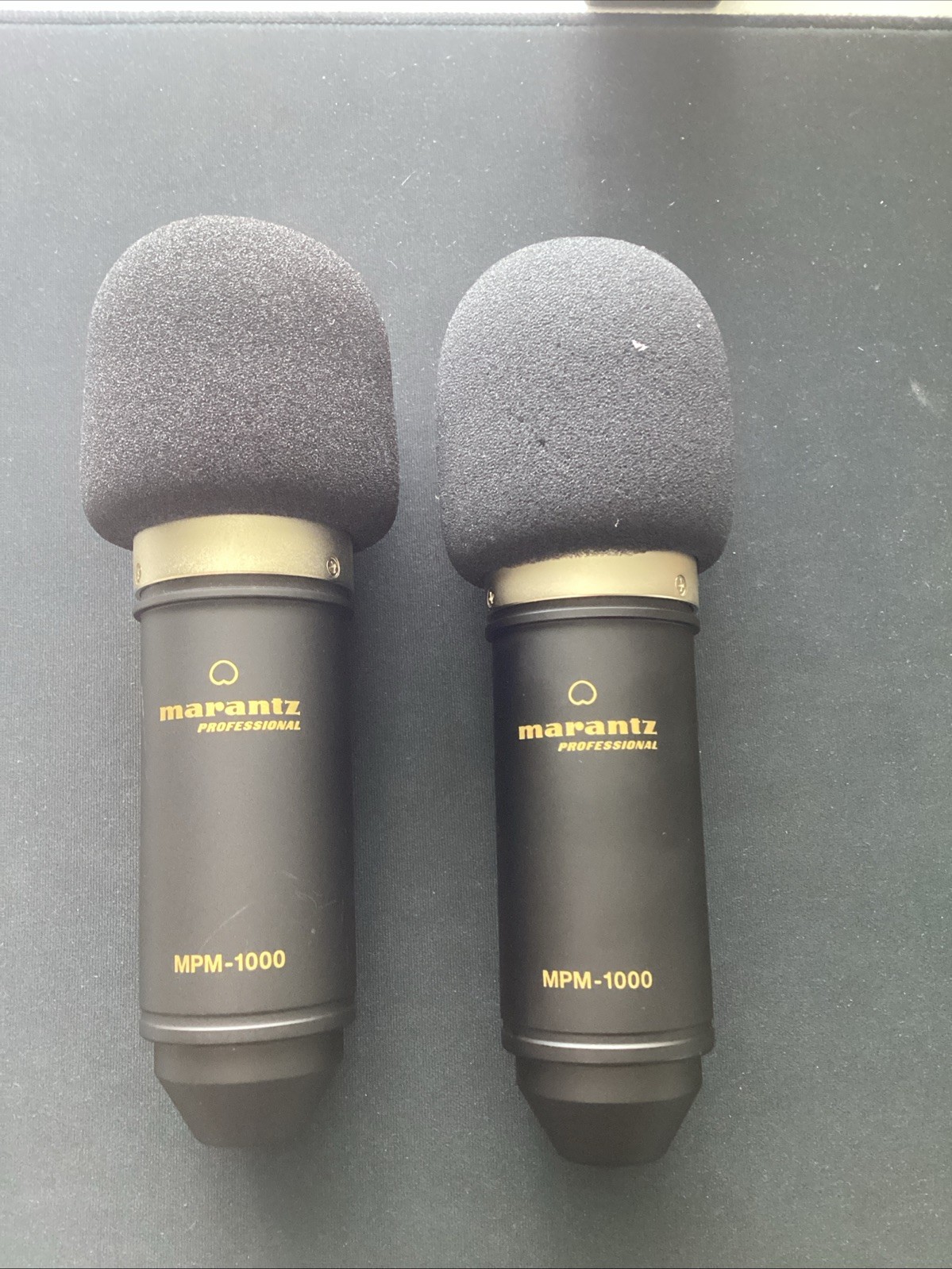 Marantz MPM-1000 Studio Recording Condenser Microphone (2) With Cords