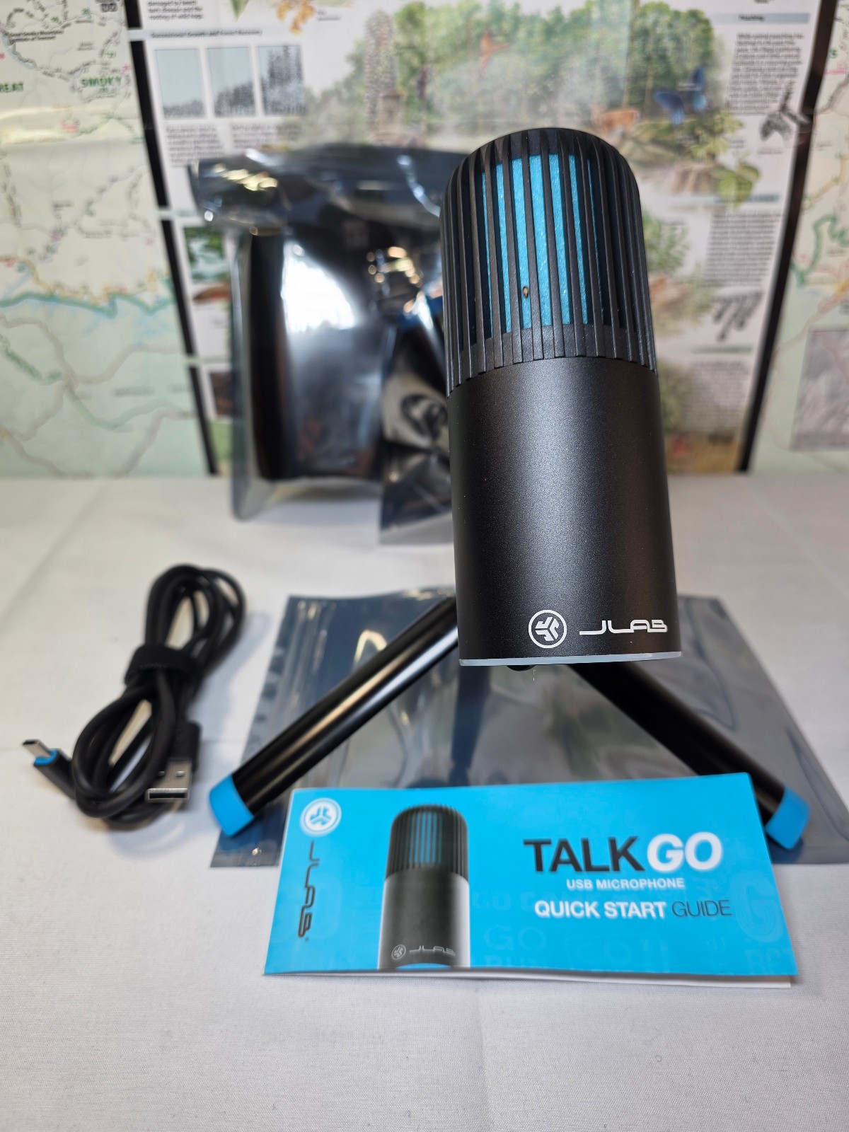 JLab TALK GO Plug & Play USB Microphone – New – Open Box – Never Used