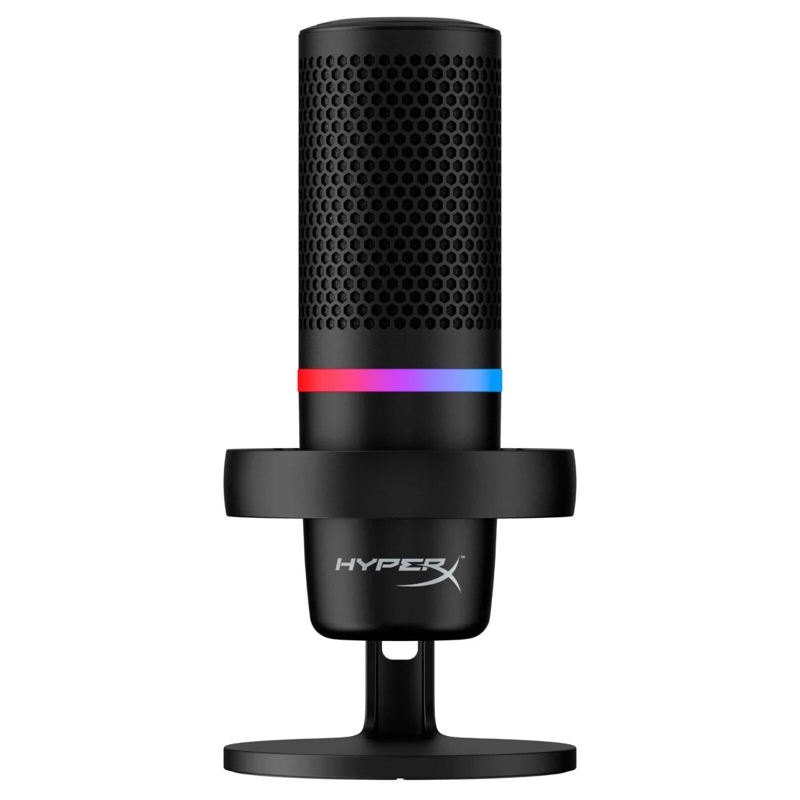 HyperX DuoCast Condenser Microphone – Black (4P5E2AA) And Gator Mic Arm