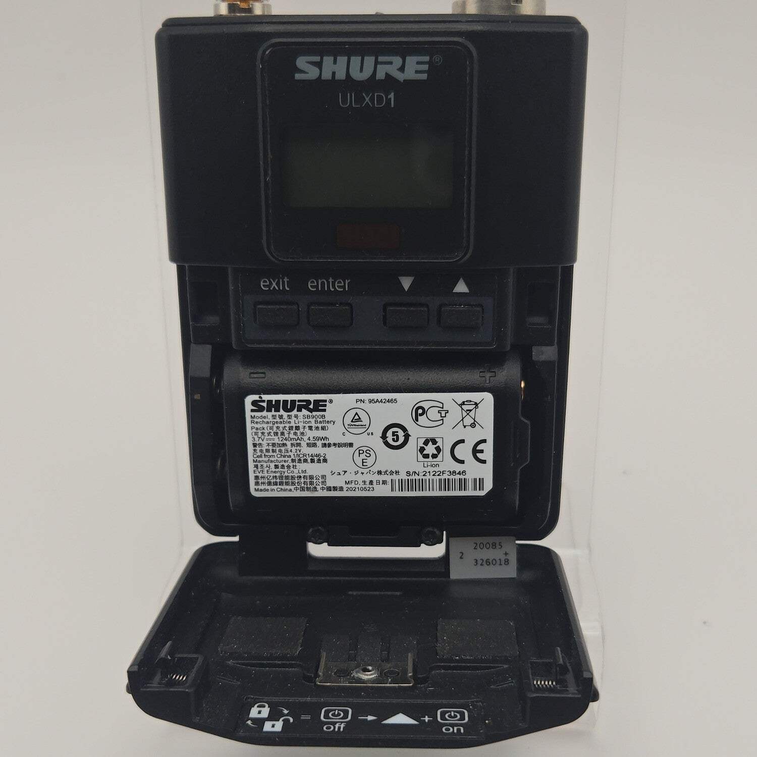 Shure ULXD1 470 – 534MHz Lavalier Microphone ULXD1-G50